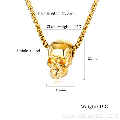 stainless steel skull pendant necklace pendants